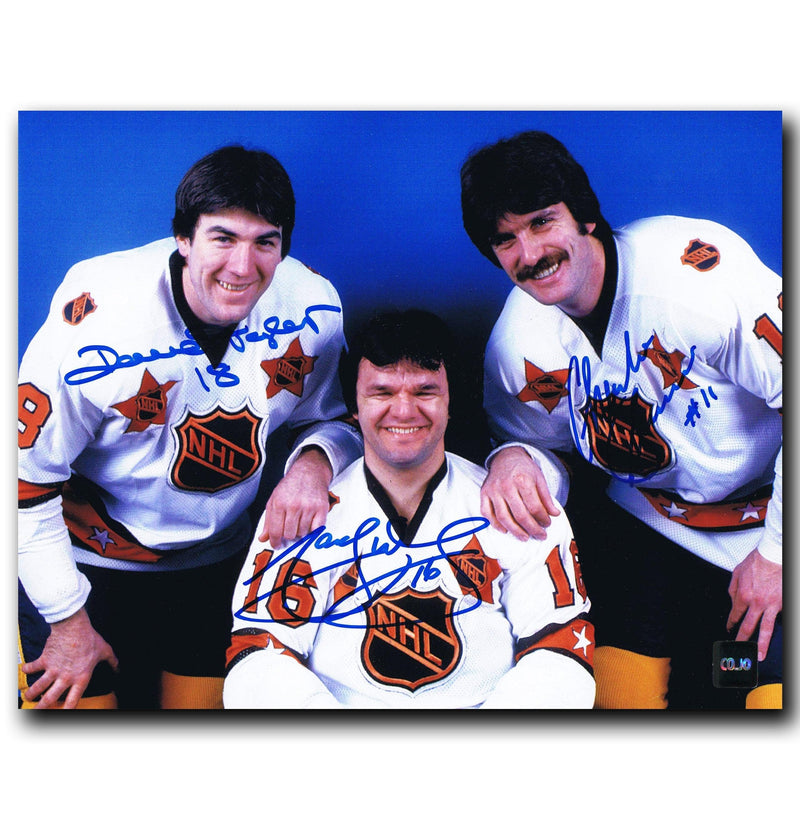 Marcel Dionne, Dave Taylor, Charlie Simmer NHL All Star Autographed Triple Crown Line 8x10 Photo CoJo Sport Collectables