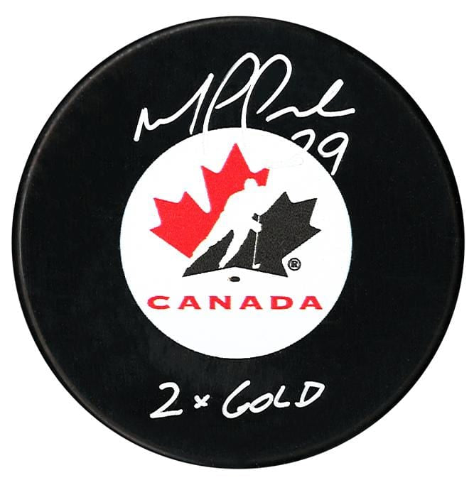 Marie-Philip Poulin Autographed Team Canada 2x Gold Puck CoJo Sport Collectables Inc.