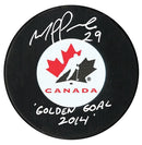 Marie-Philip Poulin Autographed Team Canada Golden Goal 2014 Puck CoJo Sport Collectables Inc.