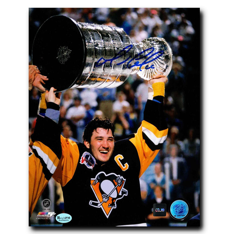Mario Lemieux Pittsburgh Penguins Autographed Stanley Cup 8x10 Photo CoJo Sport Collectables Inc.