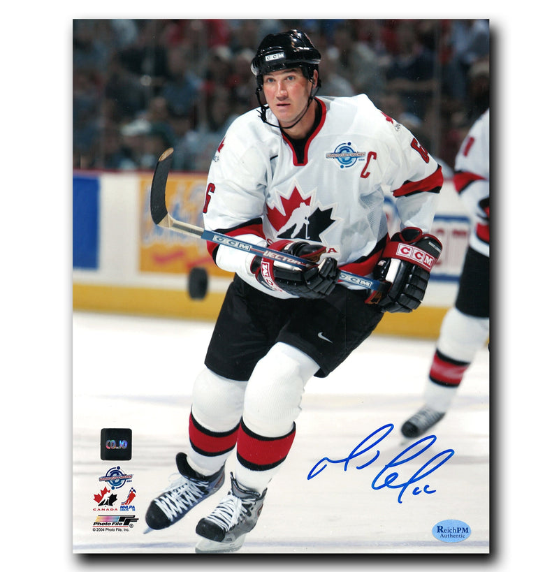 Mario Lemieux Team Canada Autographed 2004 World Cup of Hockey 8x10 Photo CoJo Sport Collectables