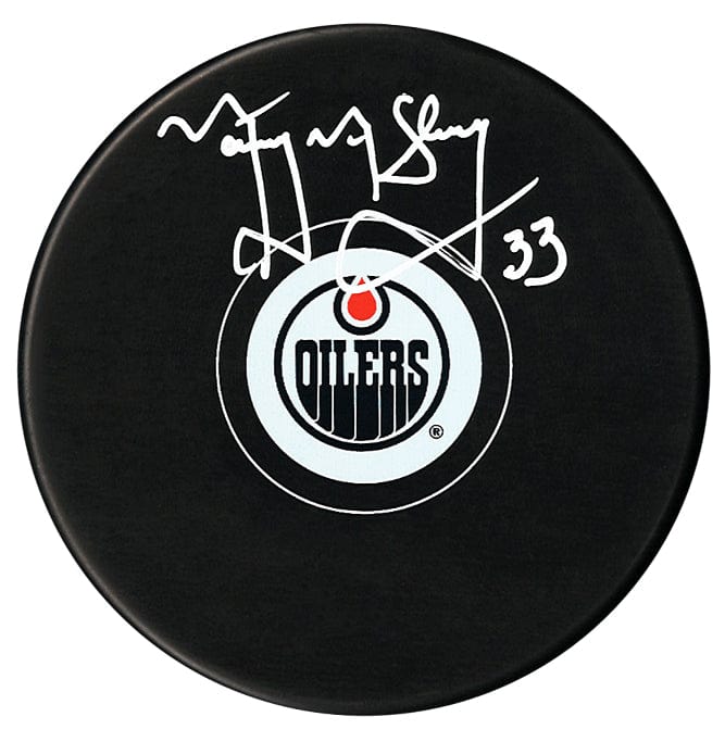 Marty McSorley Autographed Edmonton Oilers Puck CoJo Sport Collectables Inc.