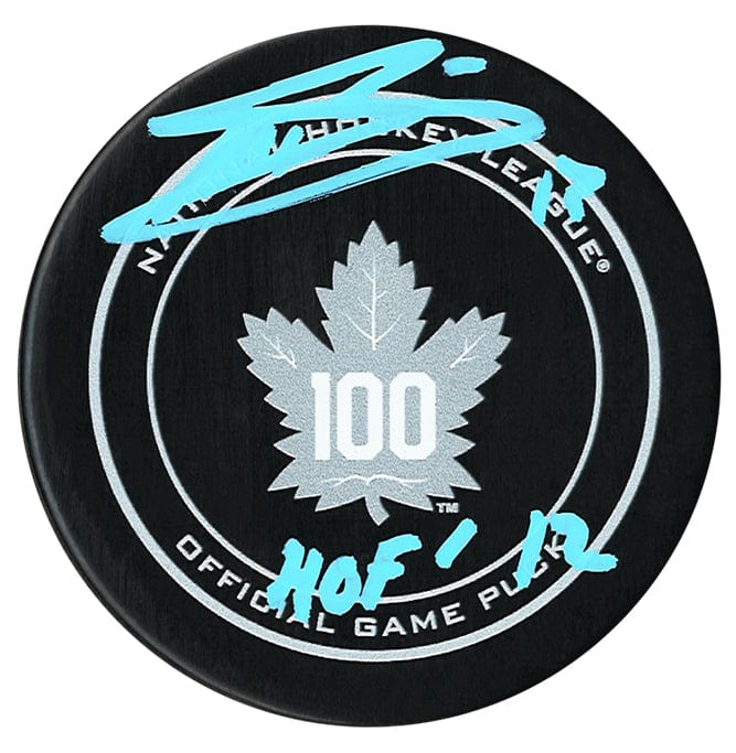 Mats Sundin Autographed Toronto Maple Leafs Centennial Season HOF Inscribed Official Puck CoJo Sport Collectables Inc.