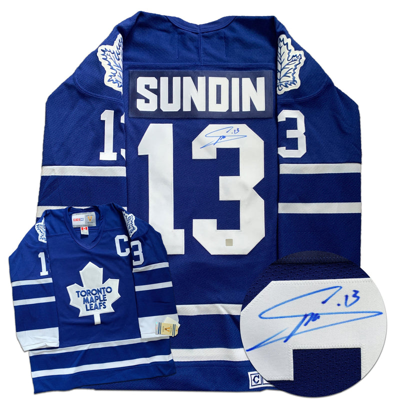 Mats Sundin Toronto Maple Leafs Autographed Adidas Reverse Retro