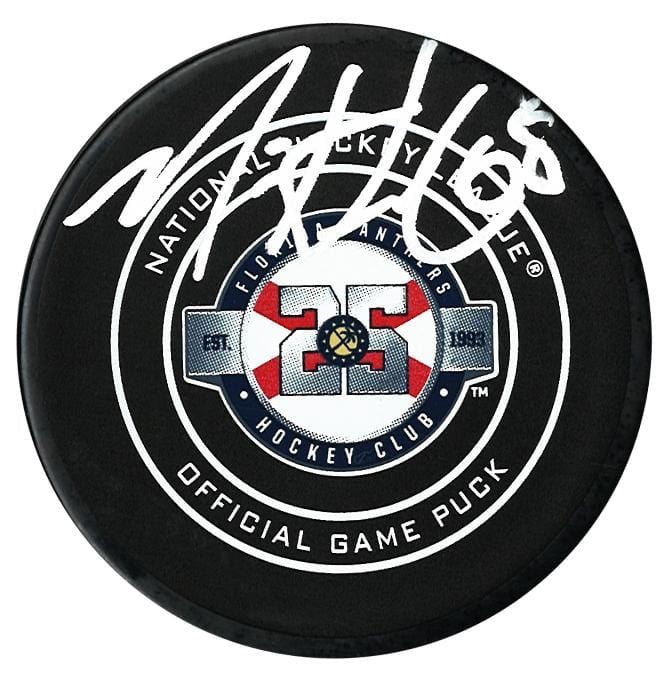 Mike Hoffman Autographed Florida Panthers 25th Anniversary Official Puck CoJo Sport Collectables Inc.