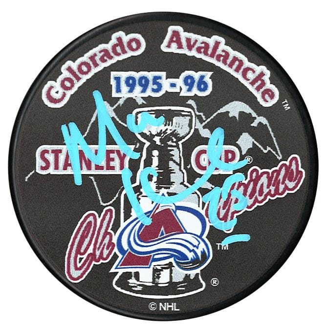 Mike Keane Autographed Colorado Avalanche 1996 Stanley Cup Champions Puck CoJo Sport Collectables Inc.