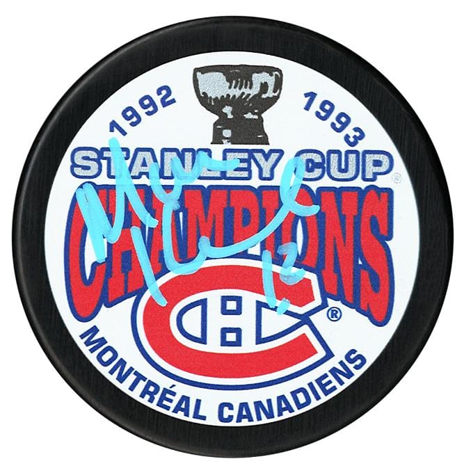 Mike Keane Autographed Montreal Canadiens 1993 Stanley Cup Champions Puck CoJo Sport Collectables Inc.