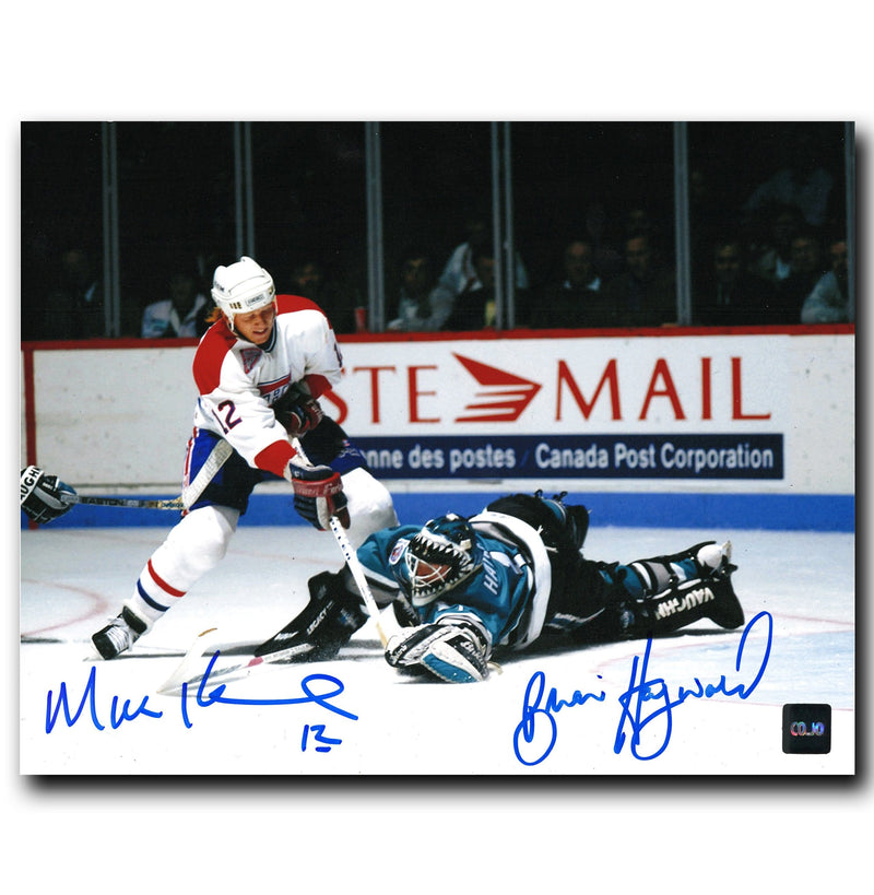 Mike Keane and Brian Hayward Dual Autographed 8x10 Photo CoJo Sport Collectables