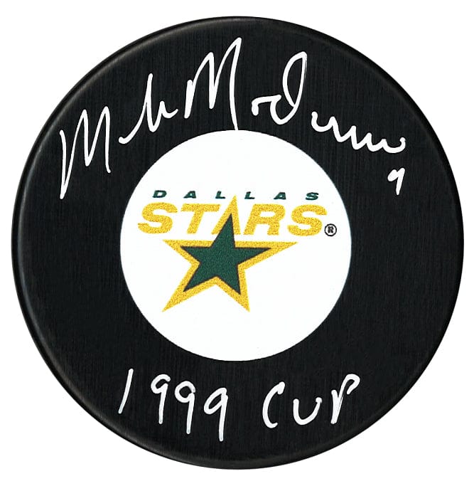 Mike Modano Autographed Dallas Stars 1999 Cup Inscribed Retro Puck CoJo Sport Collectables Inc.