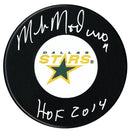 Mike Modano Autographed Dallas Stars HOF Inscribed Retro Puck CoJo Sport Collectables Inc.