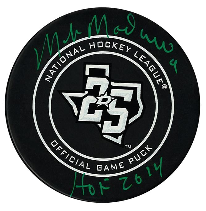 Mike Modano Dallas Stars Autographed 25th Anniversary Official Game Puck CoJo Sport Collectables Inc.