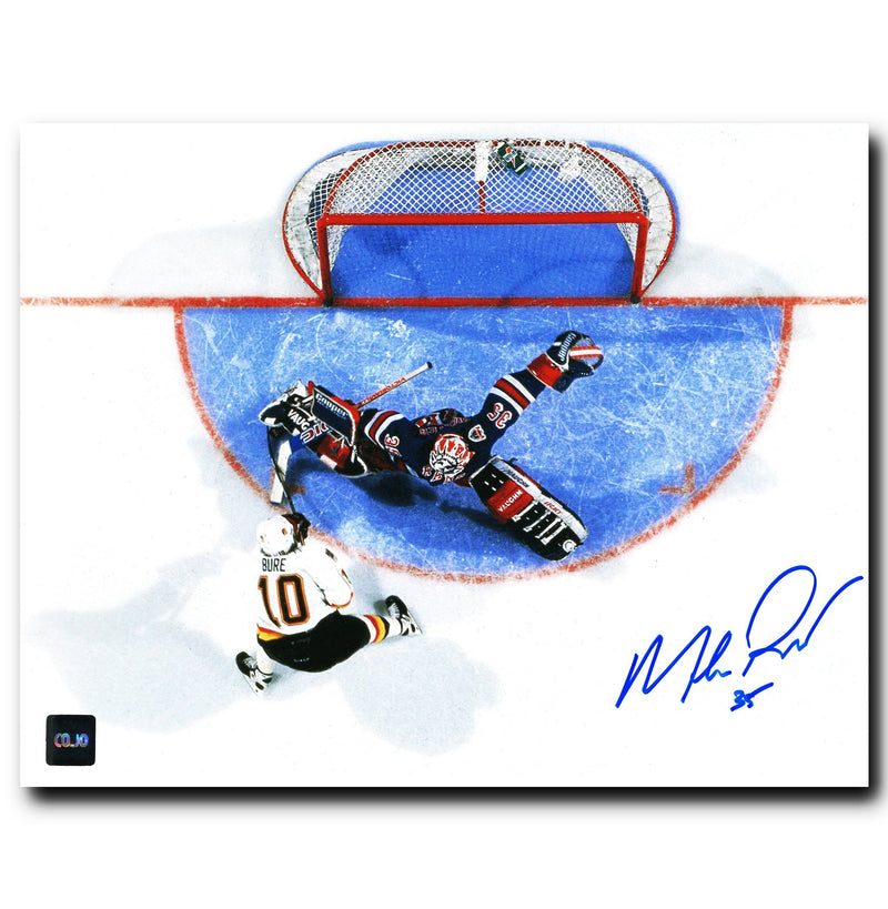 Mike Richter New York Rangers Autographed Bure Overhead 8x10 Photo CoJo Sport Collectables Inc.