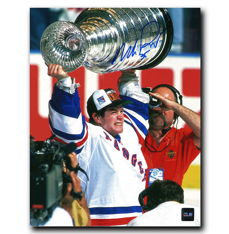 Mike Richter New York Rangers Autographed Stanley Cup 8x10 Photo CoJo Sport Collectables Inc.