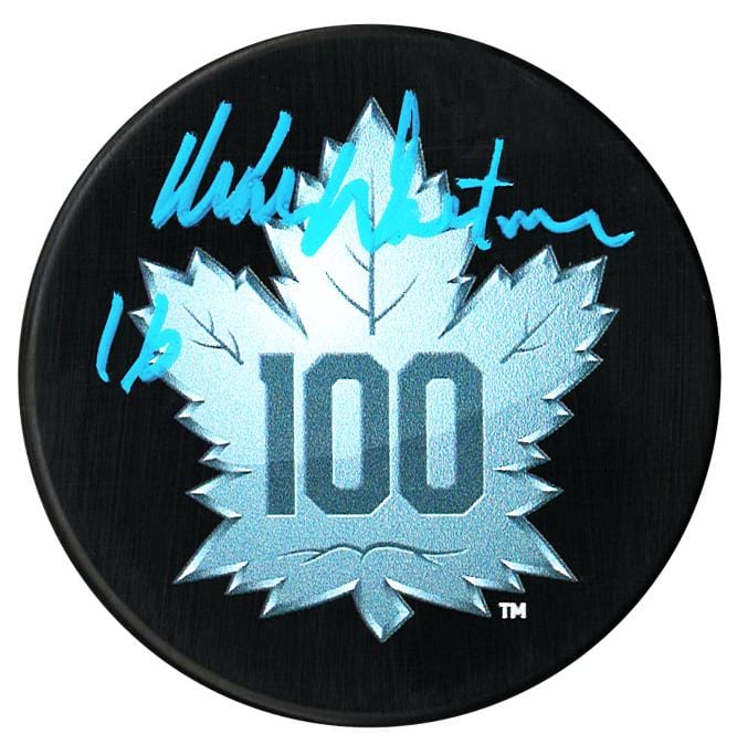 Mike Walton Autographed Toronto Maple Leafs Top 100 Puck CoJo Sport Collectables Inc.