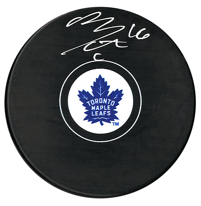 Mitch Marner Autographed Toronto Maple Leafs Puck