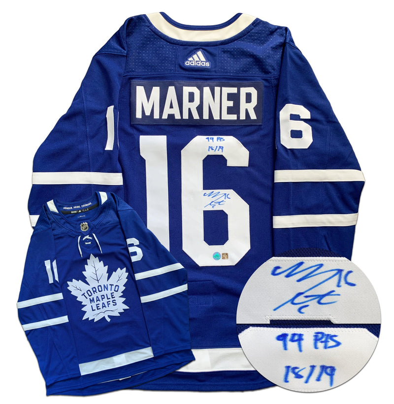 Mitch Marner Toronto Maple Leafs Autographed 2018-19 Season Inscribed Adidas Jersey CoJo Sport Collectables Inc.