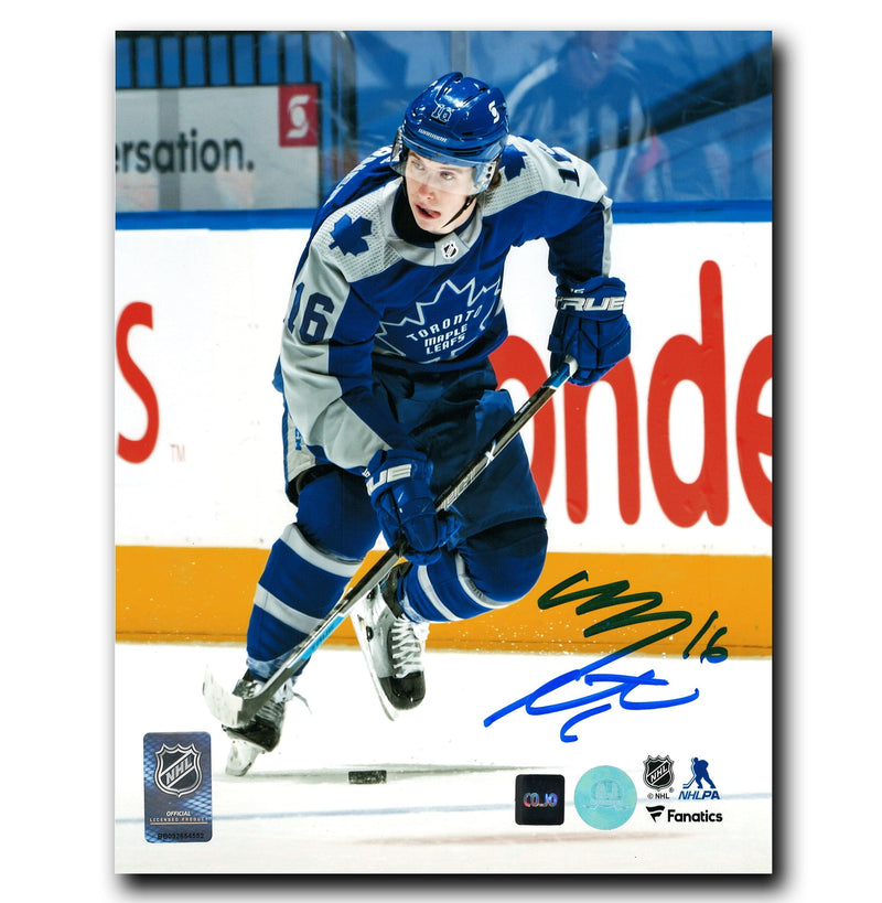 Mitch Marner Toronto Maple Leafs Autographed Reverse Retro 8x10 Photo CoJo Sport Collectables Inc.