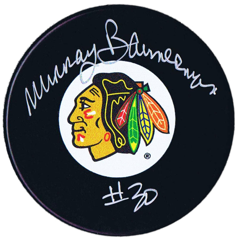 Murray Bannerman Autographed Chicago Blackhawks Puck CoJo Sport Collectables