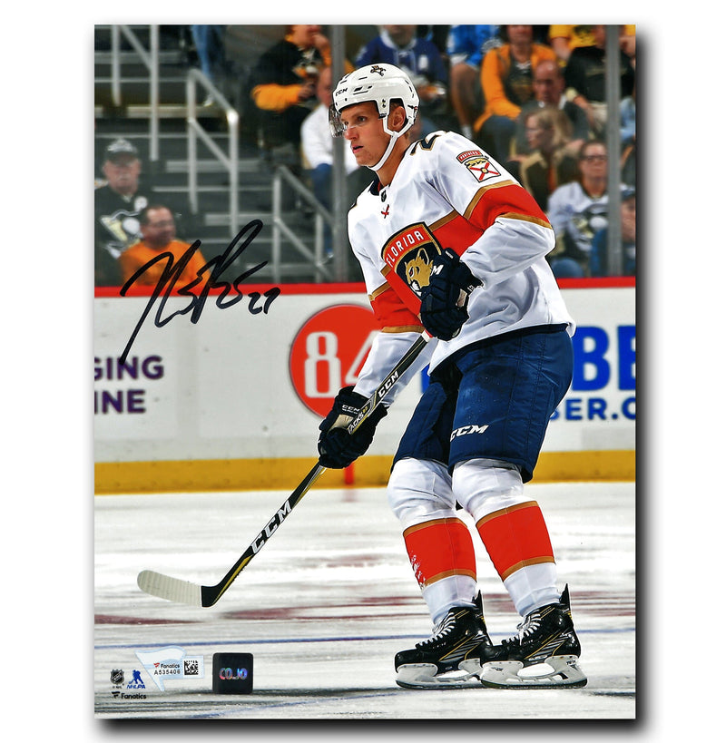 Nick Bjugstad Florida Panthers Autographed Skating 8x10 Photo CoJo Sport Collectables