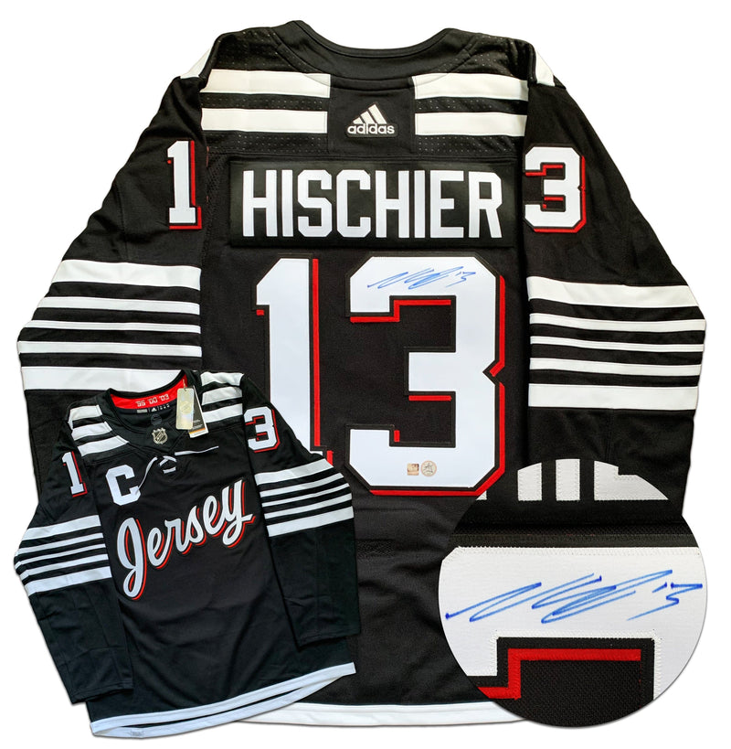 Nico Hischier New Jersey Devils Autographed Alternate Adidas Jersey CoJo Sport Collectables Inc.