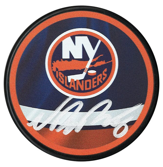 Noah Dobson Autographed New York Islanders Reverse Retro Puck CoJo Sport Collectables Inc.