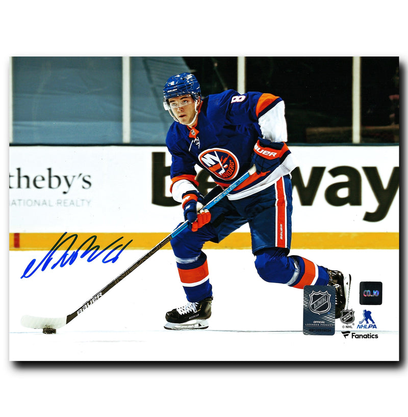 Noah Dobson New York Islanders Autographed Action 8x10 Photo CoJo Sport Collectables