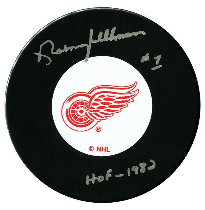 Norm Ullman Autographed Detroit Red Wings HOF Puck CoJo Sport Collectables Inc.