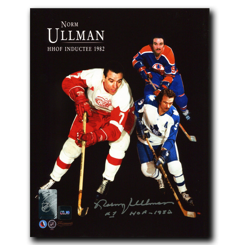 Norm Ullman Hockey Hall of Fame Autographed Collage 8x10 Photo CoJo Sport Collectables Inc.