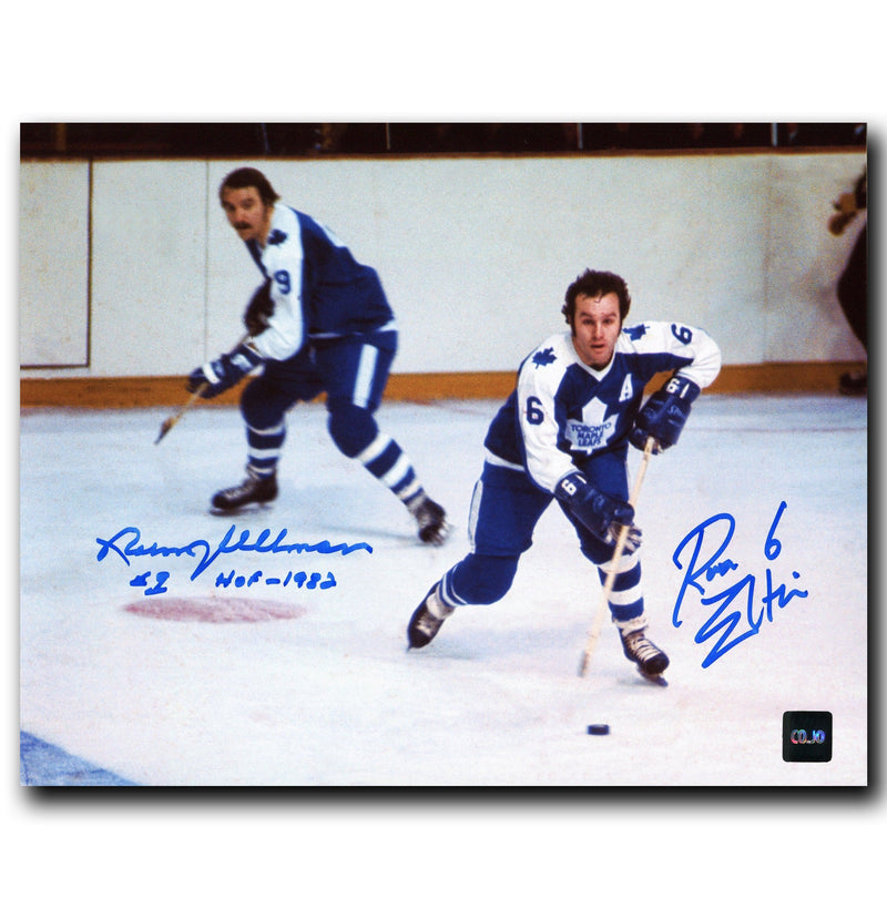 Norm Ullman and Ron Ellis Toronto Maple Leafs Dual Autographed 8x10 Photo CoJo Sport Collectables Inc.