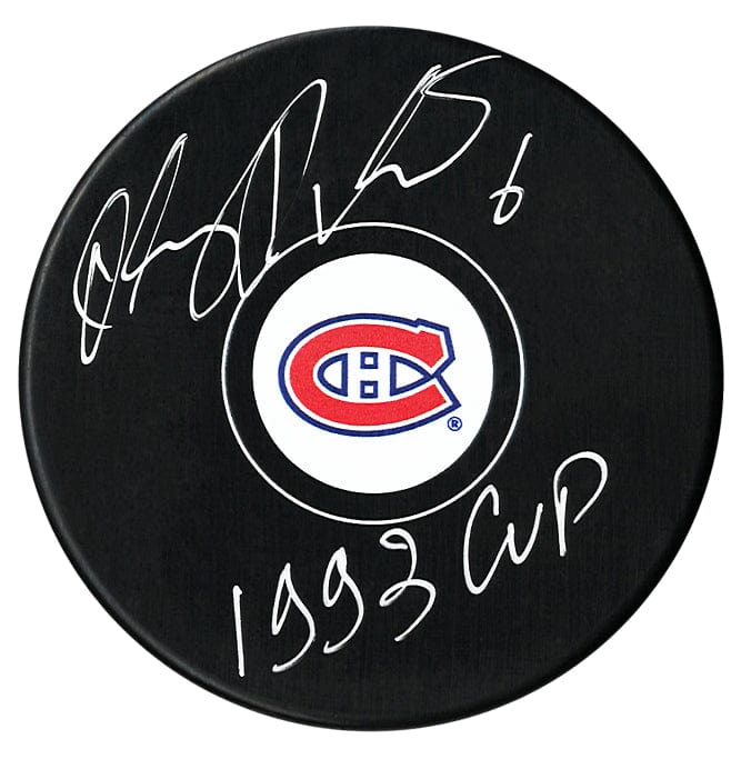 Oleg Petrov Autographed Montreal Canadiens 93 Cup Puck CoJo Sport Collectables Inc.