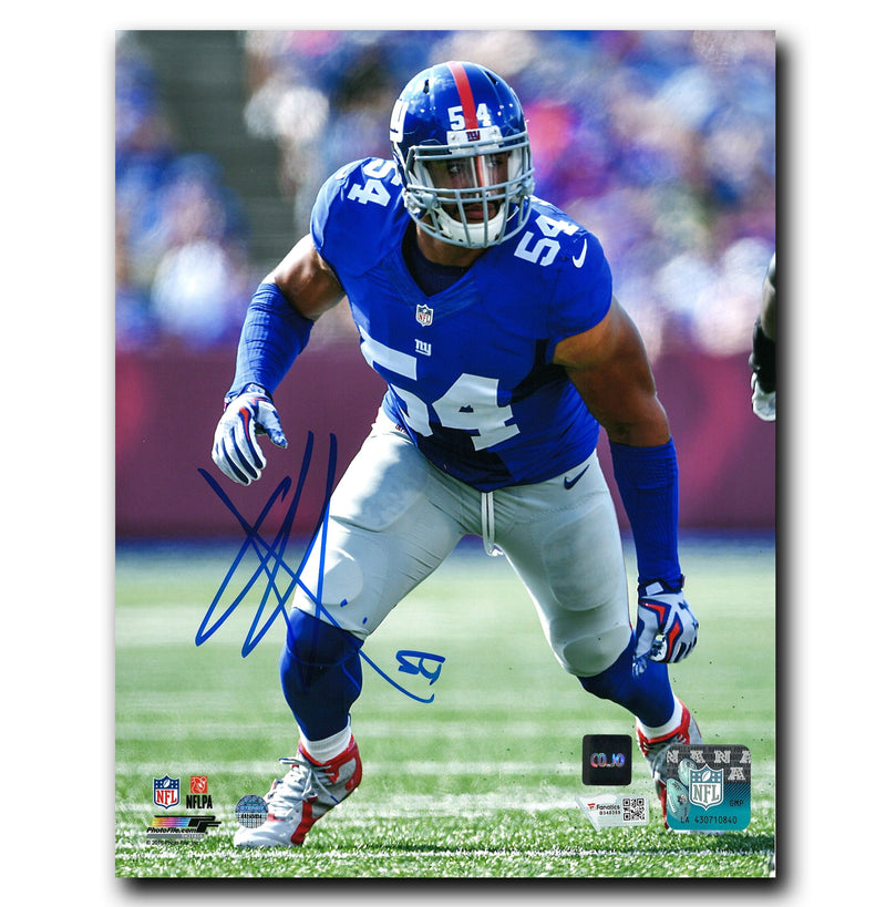 Olivier Vernon New York Giants Autographed Action 8x10 Photo CoJo Sport Collectables Inc.