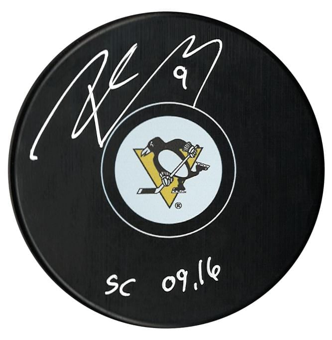 Pascal Dupuis Autographed Pittsburgh Penguins Stanley Cup Inscribed Puck CoJo Sport Collectables Inc.