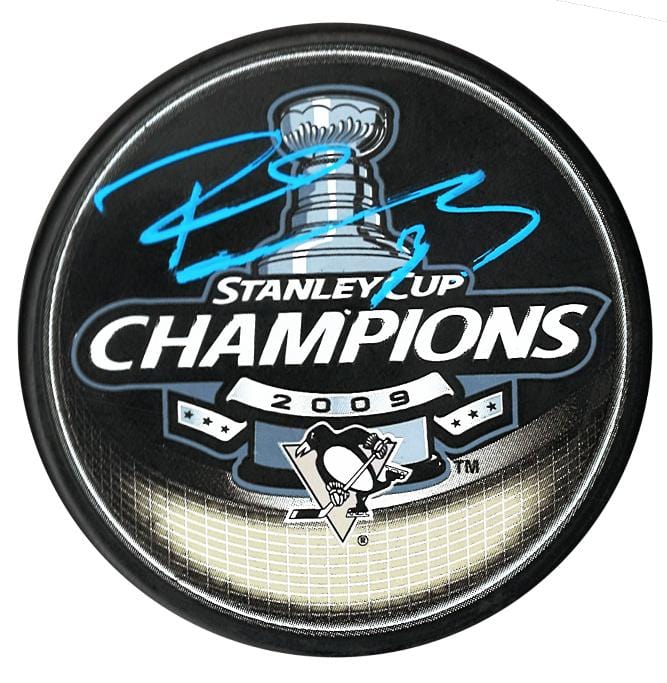 Pascal Dupuis Pittsburgh Penguins Autographed 2009 Stanley Cup Champions Puck CoJo Sport Collectables Inc.