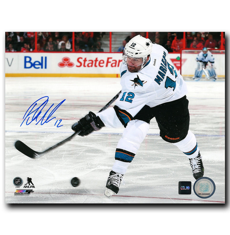 Patrick Marleau San Jose Sharks Autographed Shooting 8x10 Photo CoJo Sport Collectables Inc.