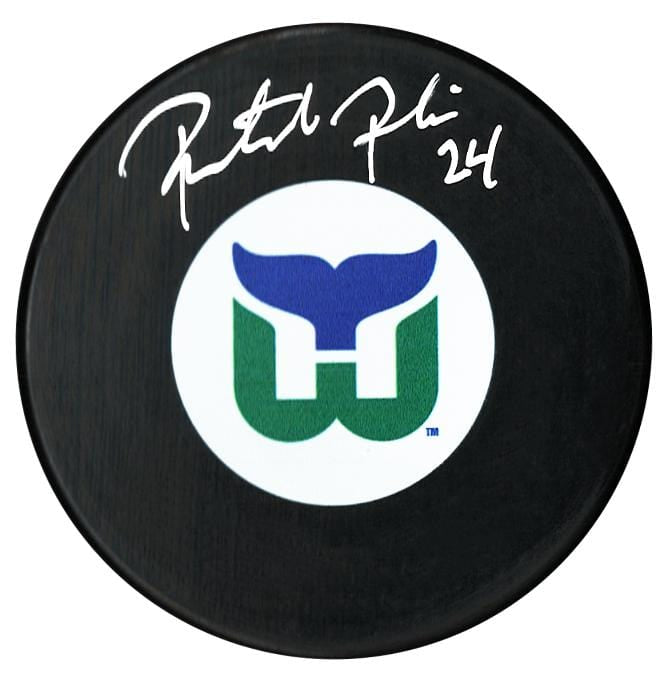 Patrick Poulin Autographed Hartford Whalers Puck CoJo Sport Collectables Inc.