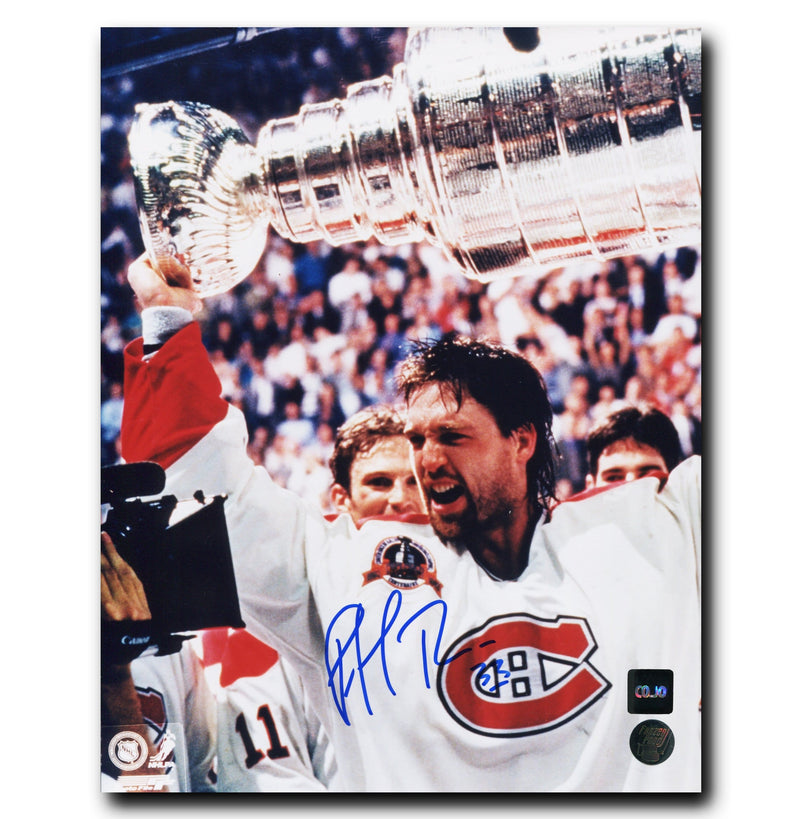 Patrick Roy Montreal Canadiens Autographed Stanley Cup 8x10 Photo CoJo Sport Collectables