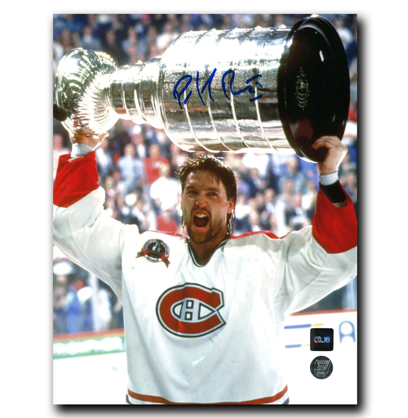 Patrick Roy Montreal Canadiens Autographed Stanley Cup 8x10 Photo CoJo Sport Collectables Inc.
