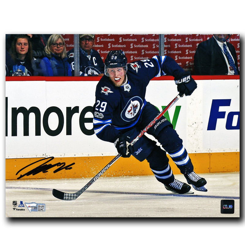 Patrik Laine Winnipeg Jets Autographed Action 8x10 Photo CoJo Sport Collectables
