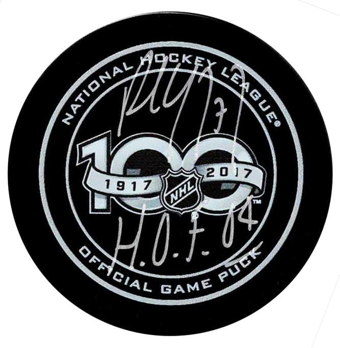Paul Coffey Autographed NHL Top 100 Official Puck CoJo Sport Collectables Inc.