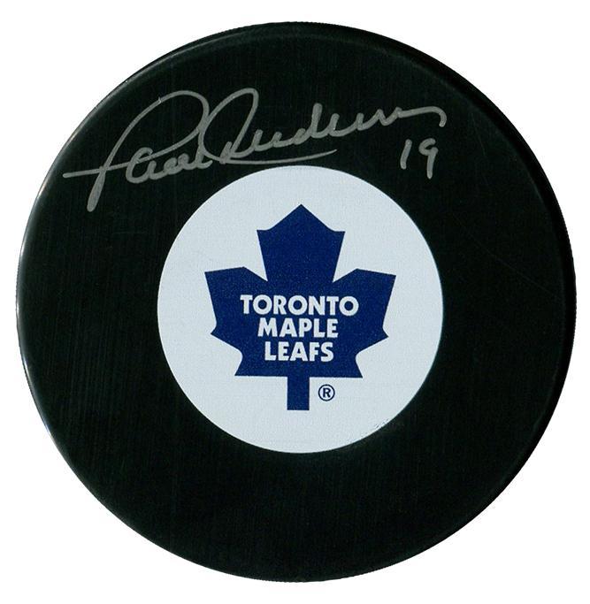 Paul Henderson Autographed Toronto Maple Leafs Puck CoJo Sport Collectables