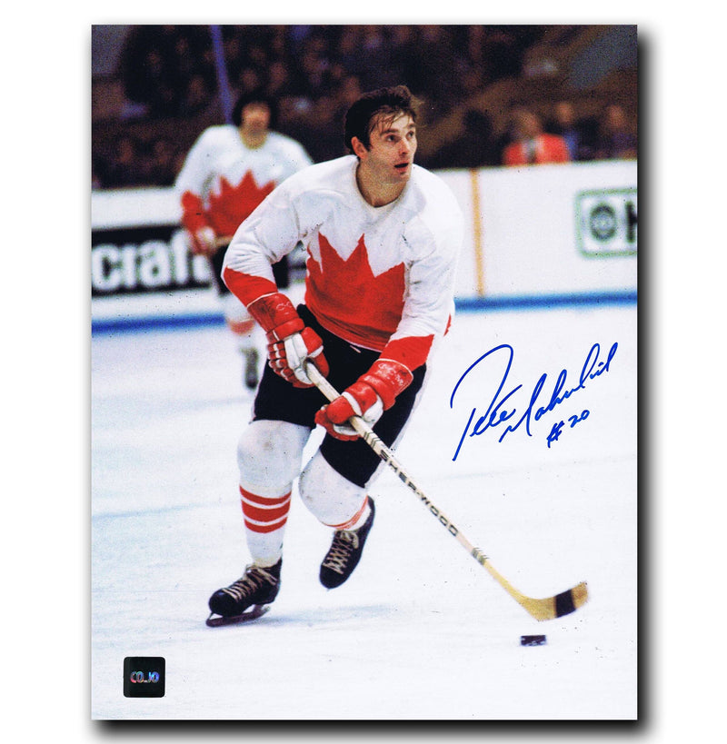 Pete Mahovlich Montreal Canadiens Autographed Team Canada 8x10 Photo CoJo Sport Collectables