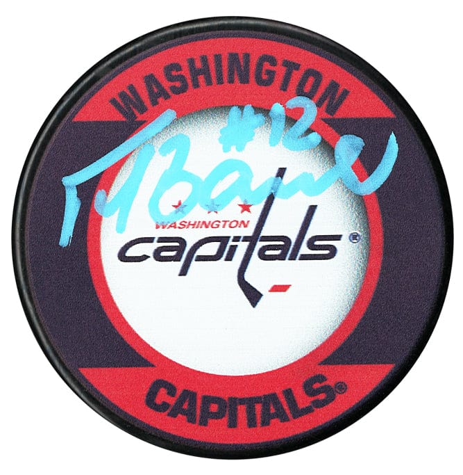 Peter Bondra Autographed Washington Capitals Souvenir Puck CoJo Sport Collectables Inc.