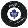 Peter Ing Autographed Toronto Maple Leafs 1st NHL Win Inscribed Puck CoJo Sport Collectables Inc.