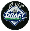 Peyton Krebs Vegas Golden Knights Autographed 2019 NHL Draft Puck CoJo Sport Collectables