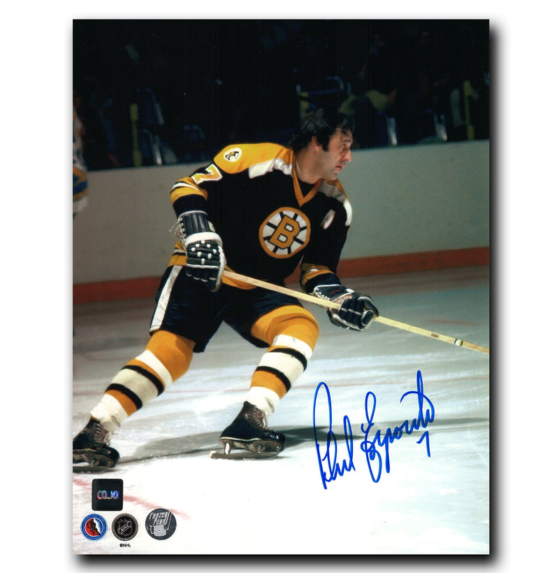 Phil Esposito Boston Bruins Autographed Action 8x10 Photo CoJo Sport Collectables Inc.