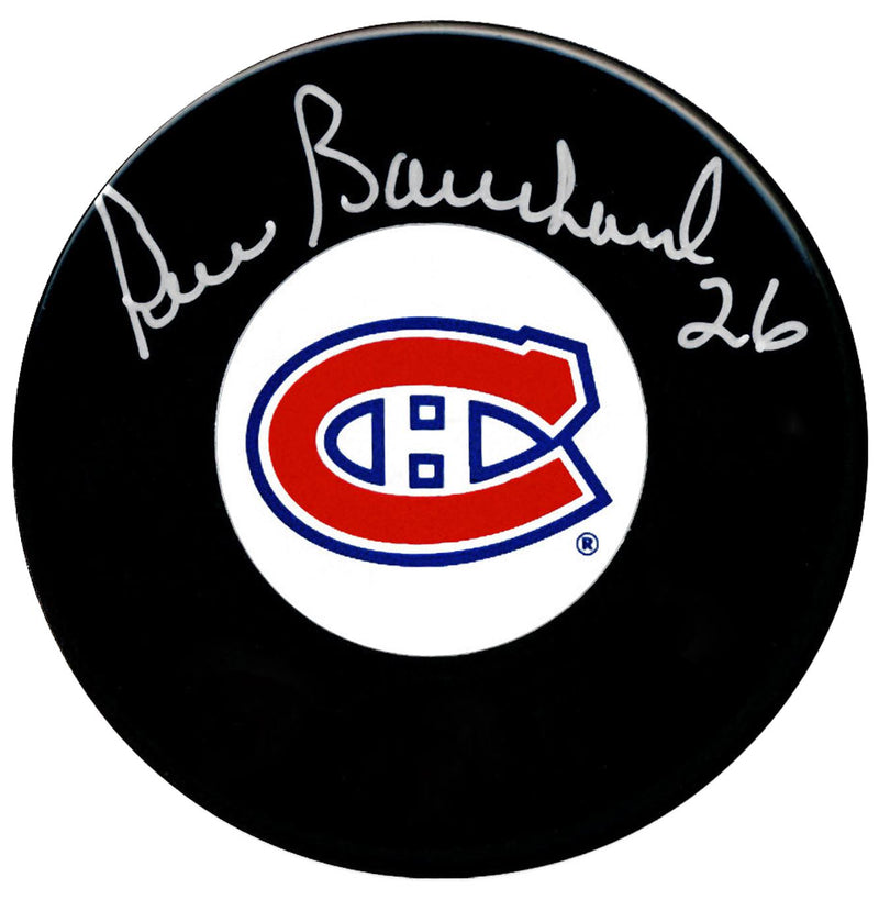 Pierre Bouchard Autographed Montreal Canadiens Puck - CoJo Sport Collectables Inc.