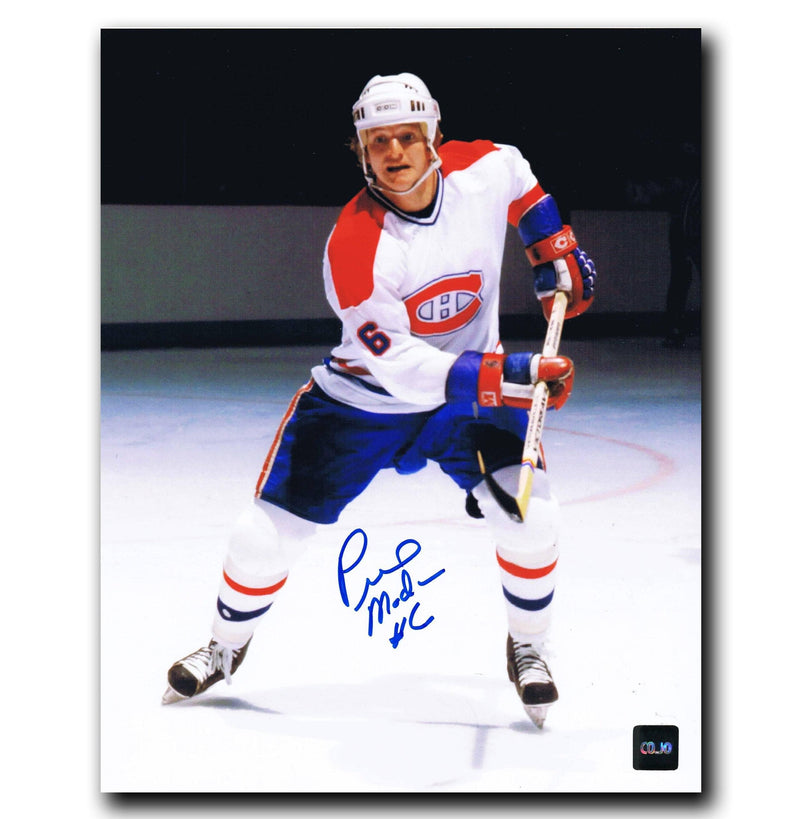 Pierre Mondou Montreal Canadiens Autographed 8x10 Photo CoJo Sport Collectables