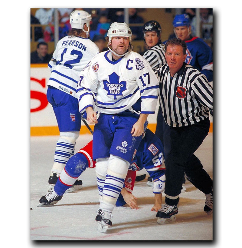 (Pre-Order) Wendel Clark Toronto Maple Leafs Autographed Fight 16x20 Photo CoJo Sport Collectables Inc.