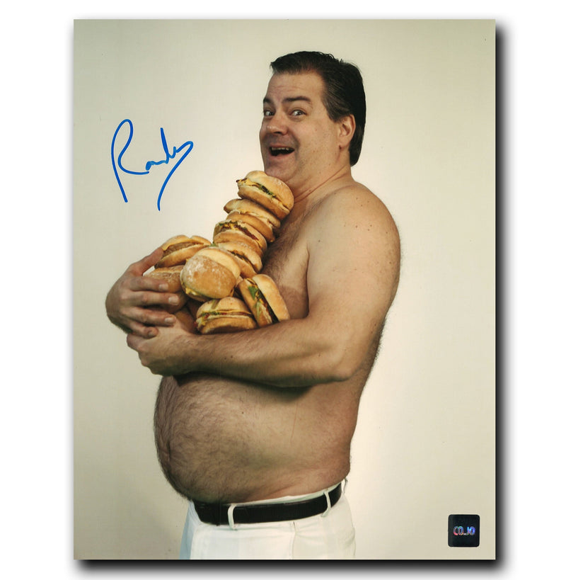 Randy (Patrick Roach) Trailer Park Boys Autographed Cheeseburgers Pose 8x10 Photo CoJo Sport Collectables Inc.