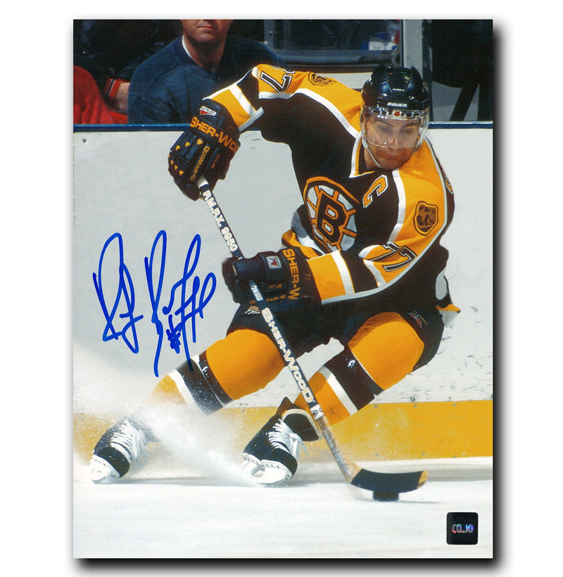 Ray Bourque Boston Bruins Autographed Stopping 8x10 Photo CoJo Sport Collectables Inc.